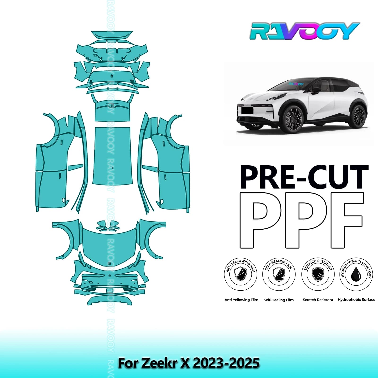 Film de Protection de peinture prédécoupé pour voiture, intérieur anti-rayures pour véhicule complet