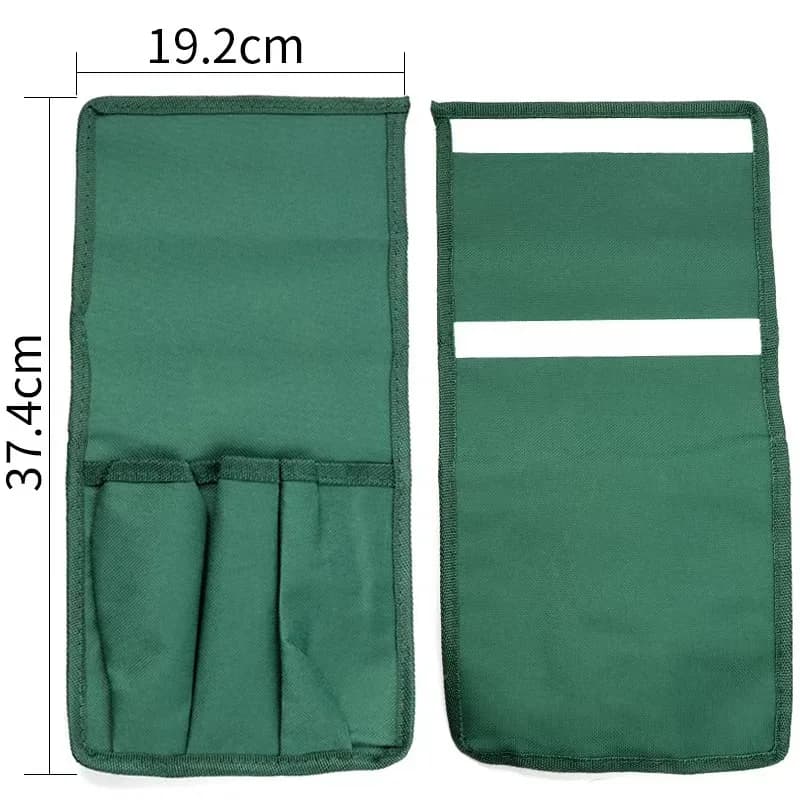 Tabouret pliant portable pour jardinage, genouillère carrée d'extérieur avec pochette à outils amovi