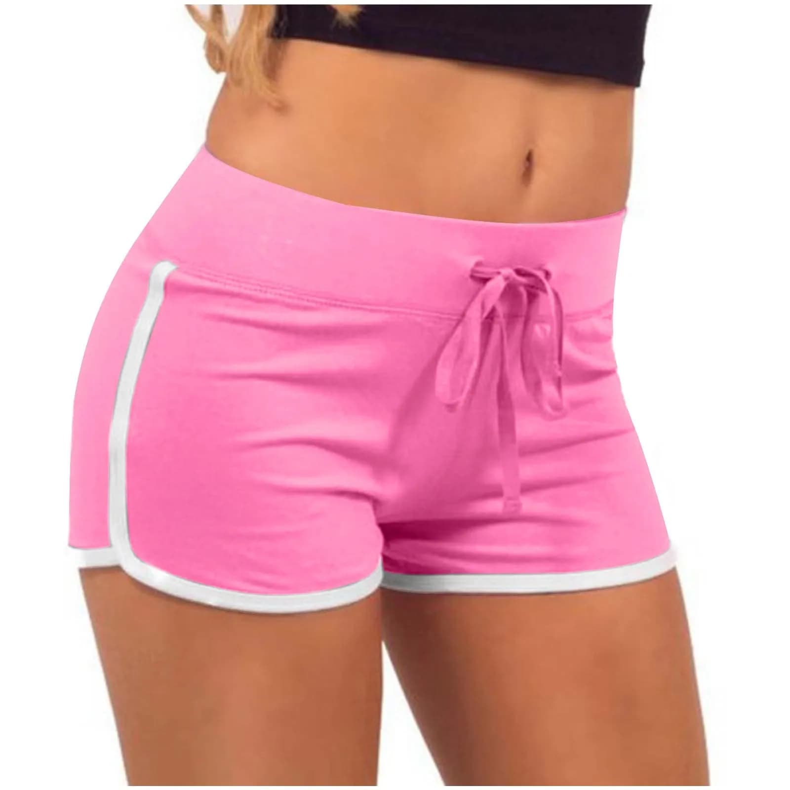 Femmes culottes de sport bas de sommeil sous-vêtements shorts collants pantalons slim noir gris roug