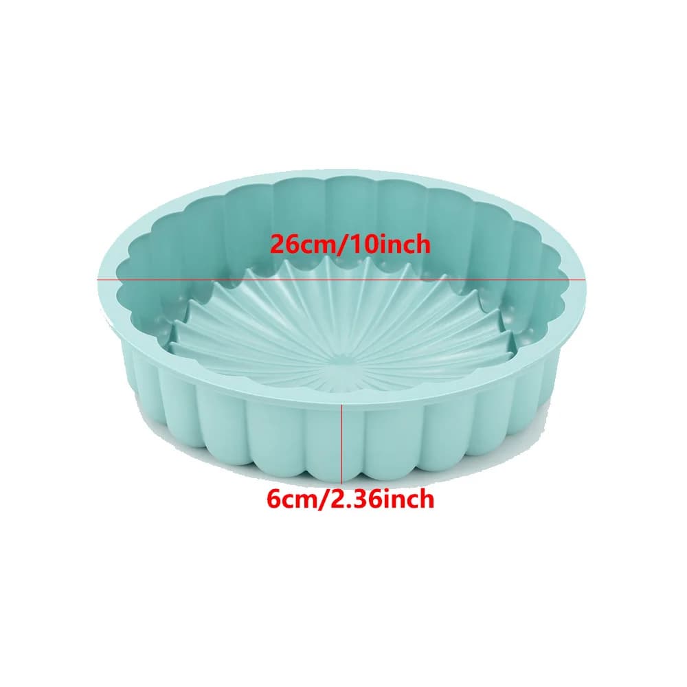 10 pouces Charlotte cake pot silicone cheesecake antiadhésif rond en silicone moule de cuisson frais