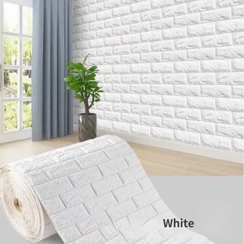 Papier peint auto-adhésif 3D en brique de mousse Antique, 70cm x 1/5/10m, décoration pour salon et c