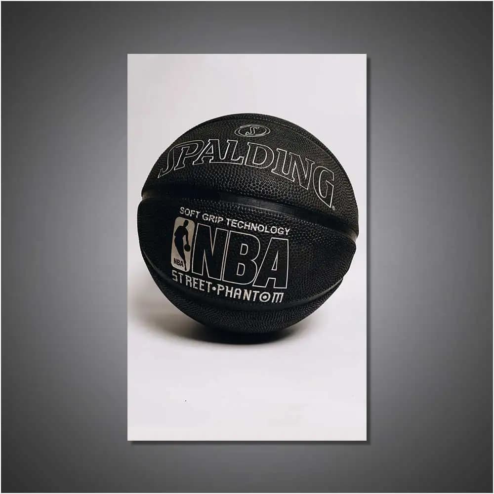Baskets de joueur de basket-ball, affiche en noir et blanc, peinture sur toile, tournage mural de la