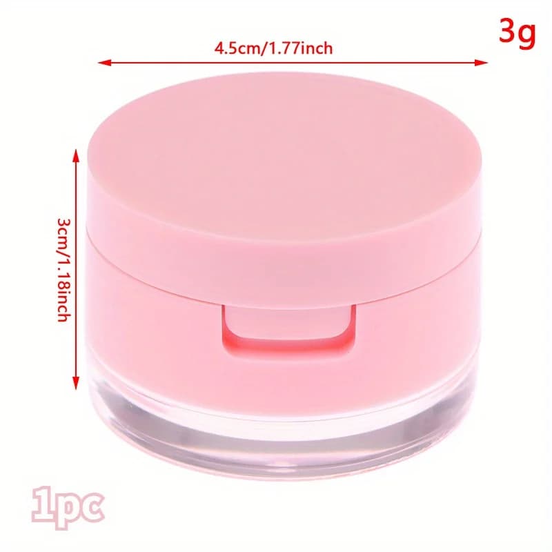 Boîte de poudre portable mini pour voyage, boîte à poudre en maille isolante, boîte à poudre en mail