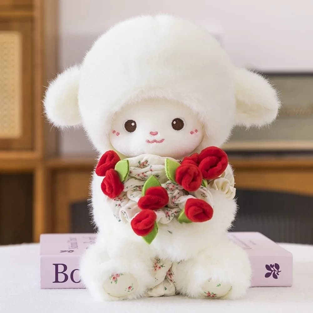 Mouton de dessin animé créatif, mouton moelleux et doux, mouton kawaii, animal mignon, décoration de