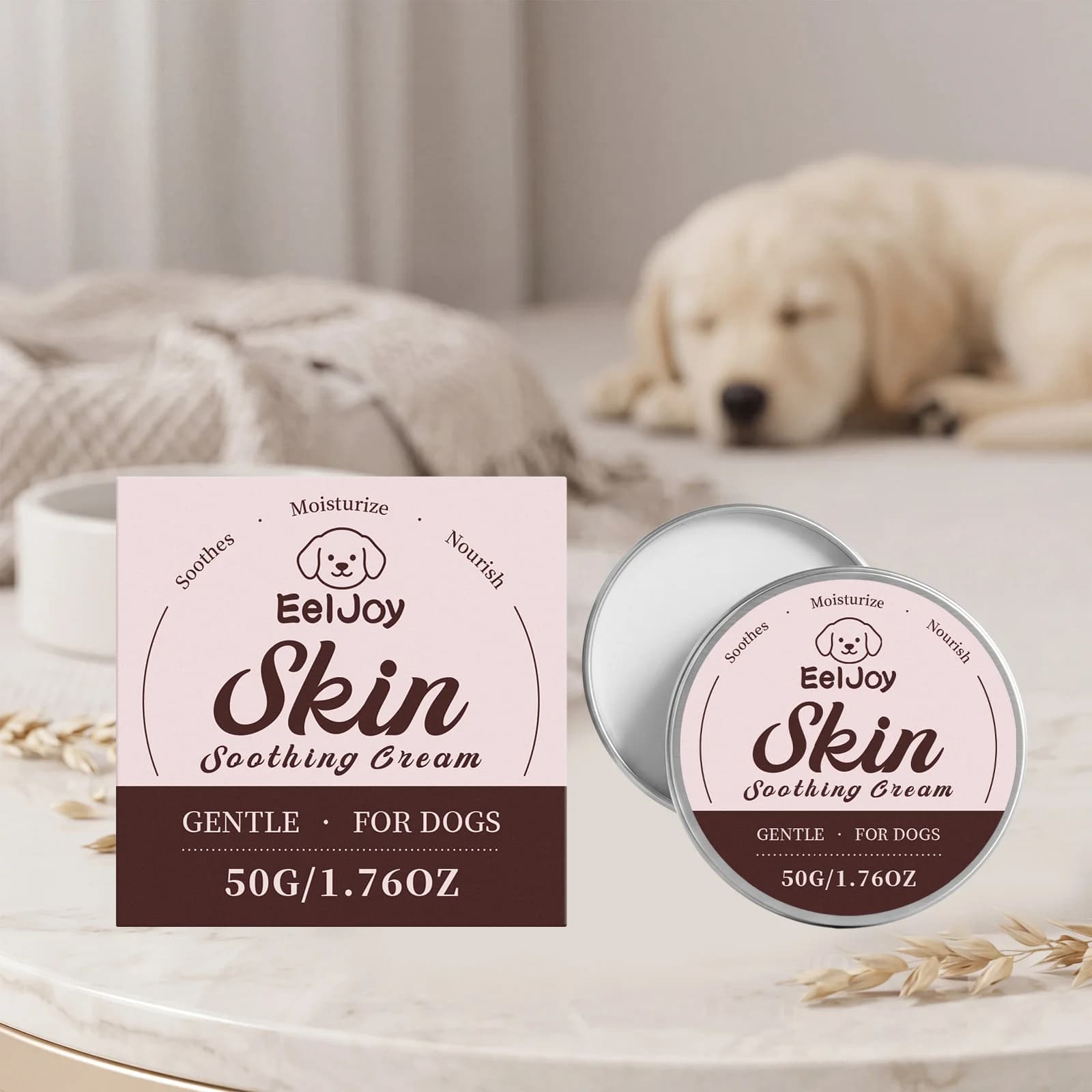 Crème Apaisante pour Peau de Chien Hydratante Réduit les Démangeaisons Répare les Pattes Sèches et C