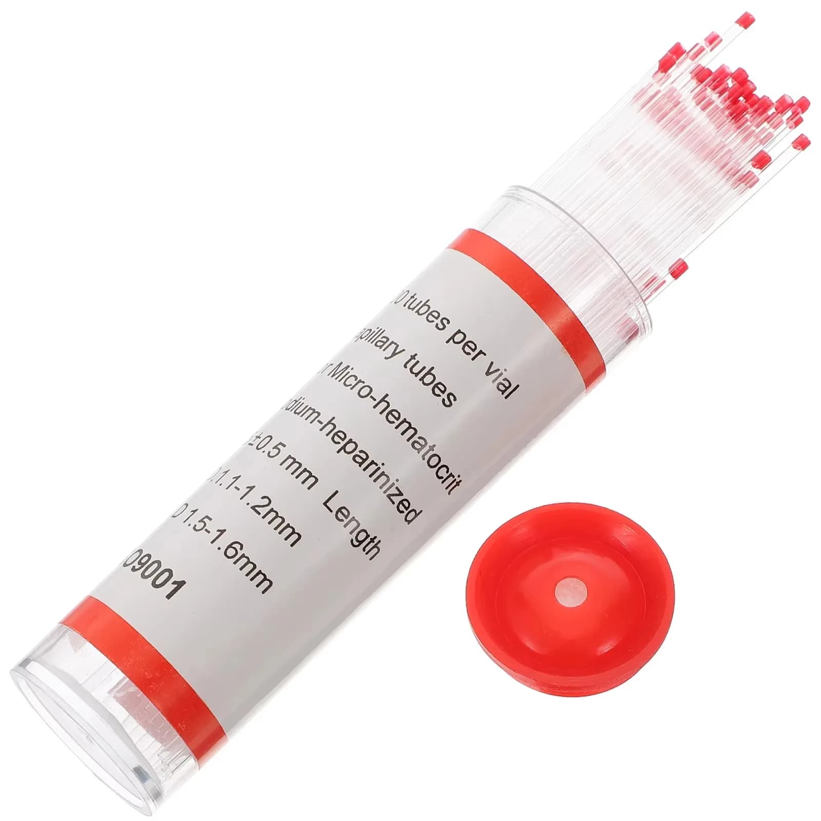 Tubes capillaires en verre pour hématocrite, ensemble de tubes de fusion, matériel de laboratoire po