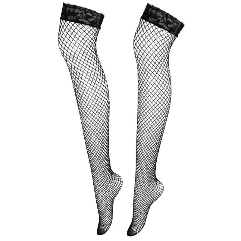 Bas résille sexy pour femmes, bas d'été fins, maille transparente, cuisse haute, élasticité sur le g