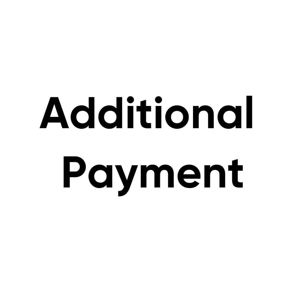 Paiement supplémentaire Veuillez ne pas passer de commande directement