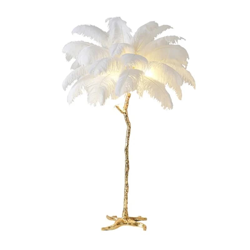 Lampadaire Moderne à Plumes, Éclairage LED d'Ambiance pour Studio de Diffusion en Direct, Décoration