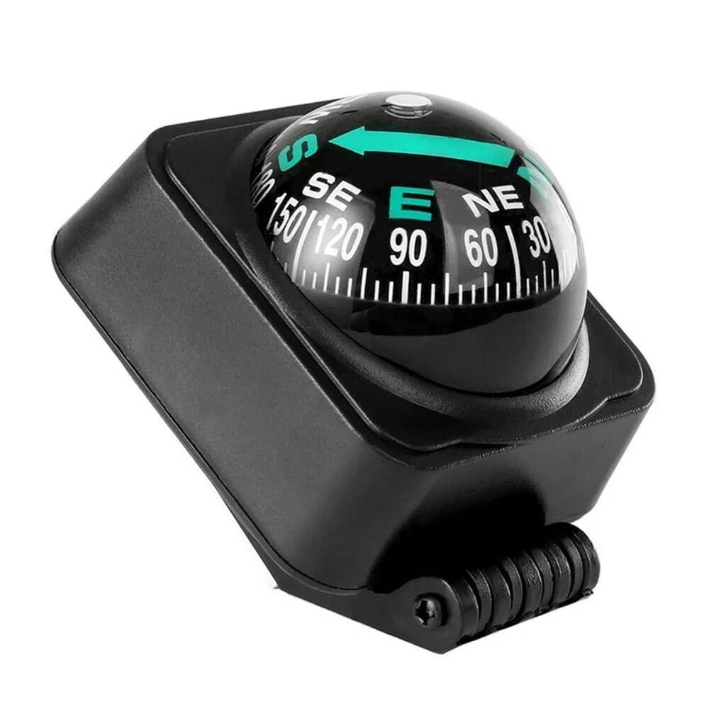 360 ° Boussole de navigation extérieure pour tableau de bord de voiture, guide de direction pour l