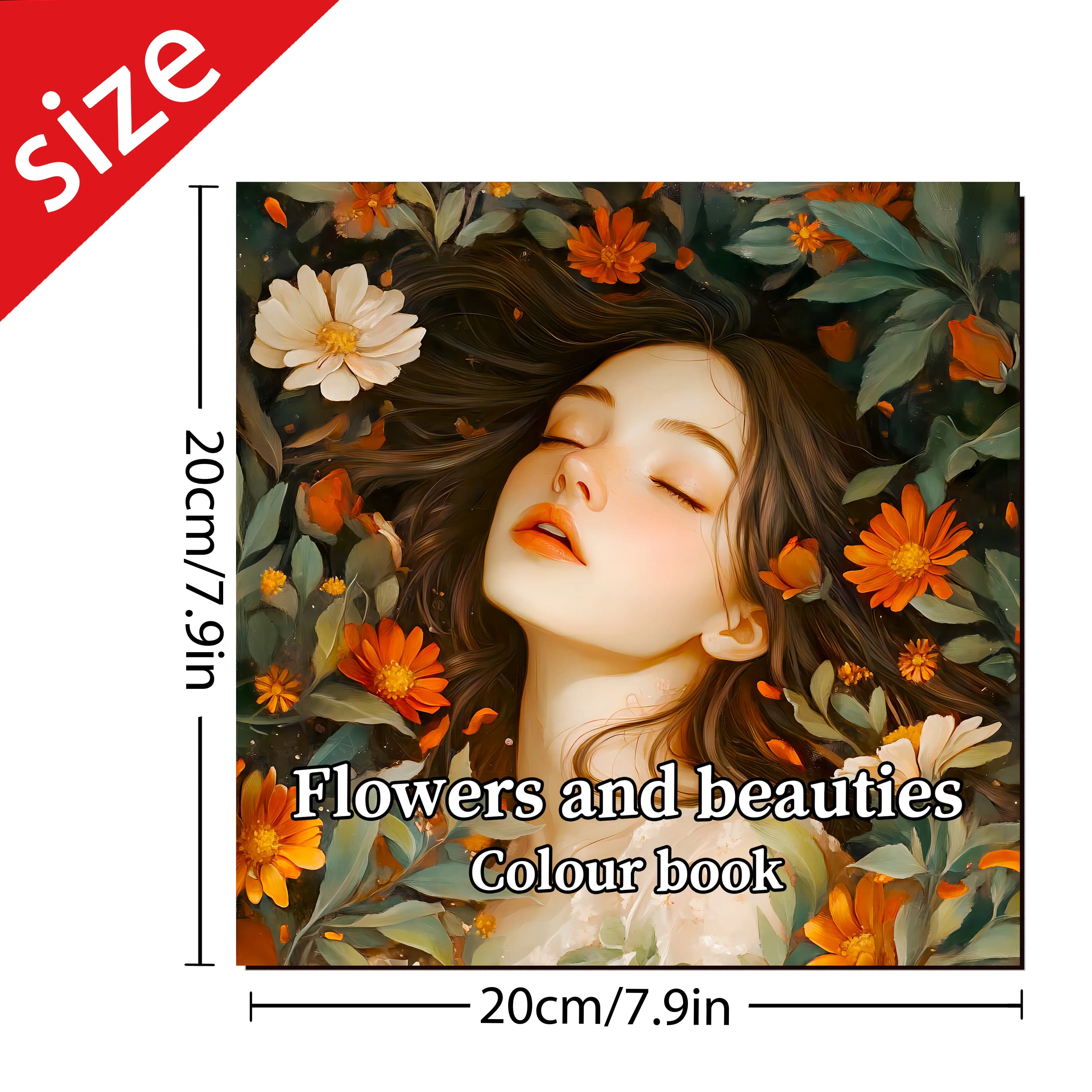 Livre d'images pour adultes : belles femmes en floraison pour une pratique du maquillage avec des po
