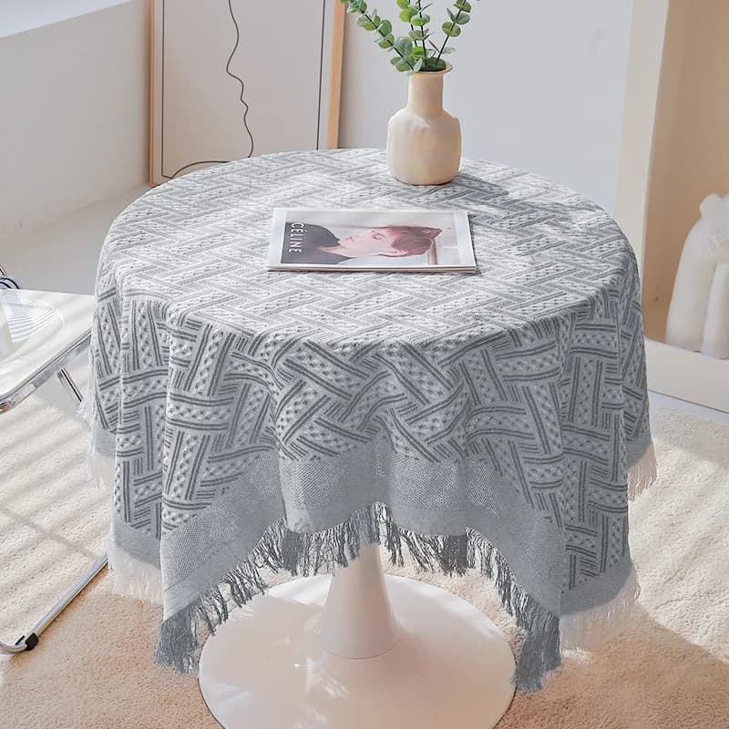 Nappe rectangulaire OL, toile de fond créative, nappe de table haut de gamme pour thé, nappe de bure