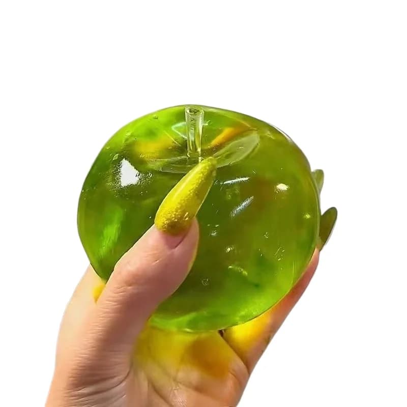 Jouets à presser pomme verte, soulage le Stress et le évent, jouets Fidget en pendaison, jouets à pr