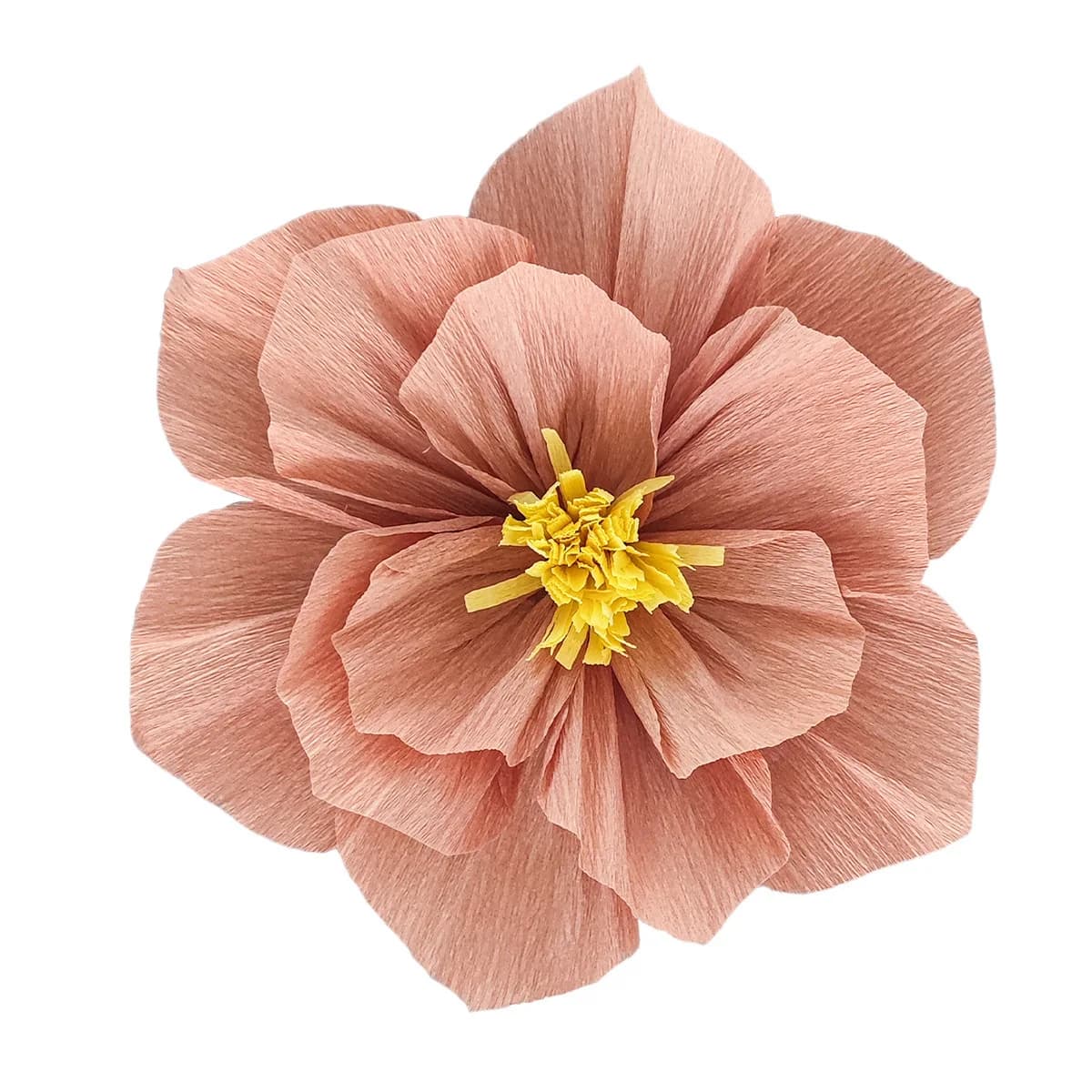 Papier froissé couleur racine de Lotus 20/25/30cm, fleur plissée 3D, fleurs artistiques, décoration 