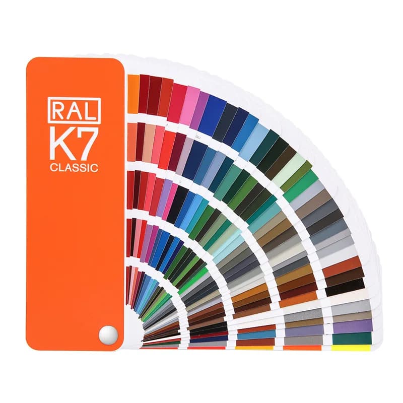 Carte de couleur standard internationale RAL K7, originale d'allemagne, raul-paint revêtements, cart