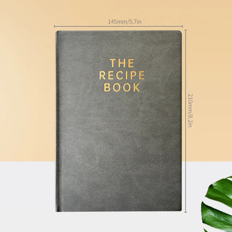 Carnet de Recettes en Cuir de Luxe 2026 A5 – Journal de Recettes Rigide en Cuir Premium pour Notes d