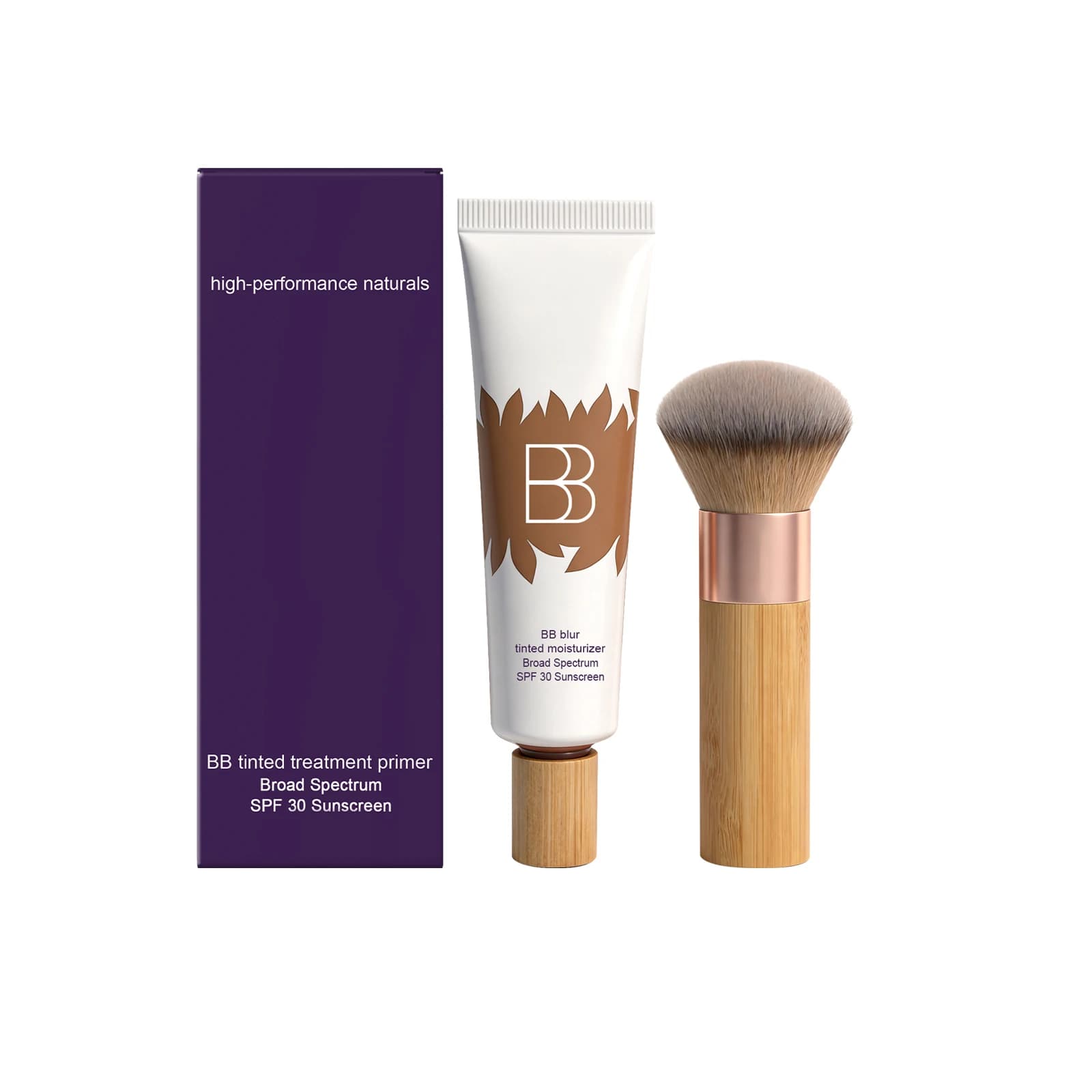 Kit de crème BB : Correcteur, Base de Teint, Crème Isolante Hydratante Douce, Non-Blanchissante, Lon