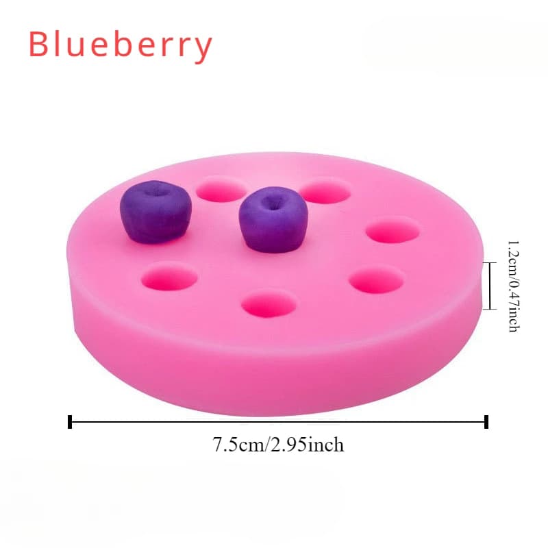 Moule en silicone fraise pour fondant, chocolat, gelée, outils de pâtisserie, moule décoratif, compa