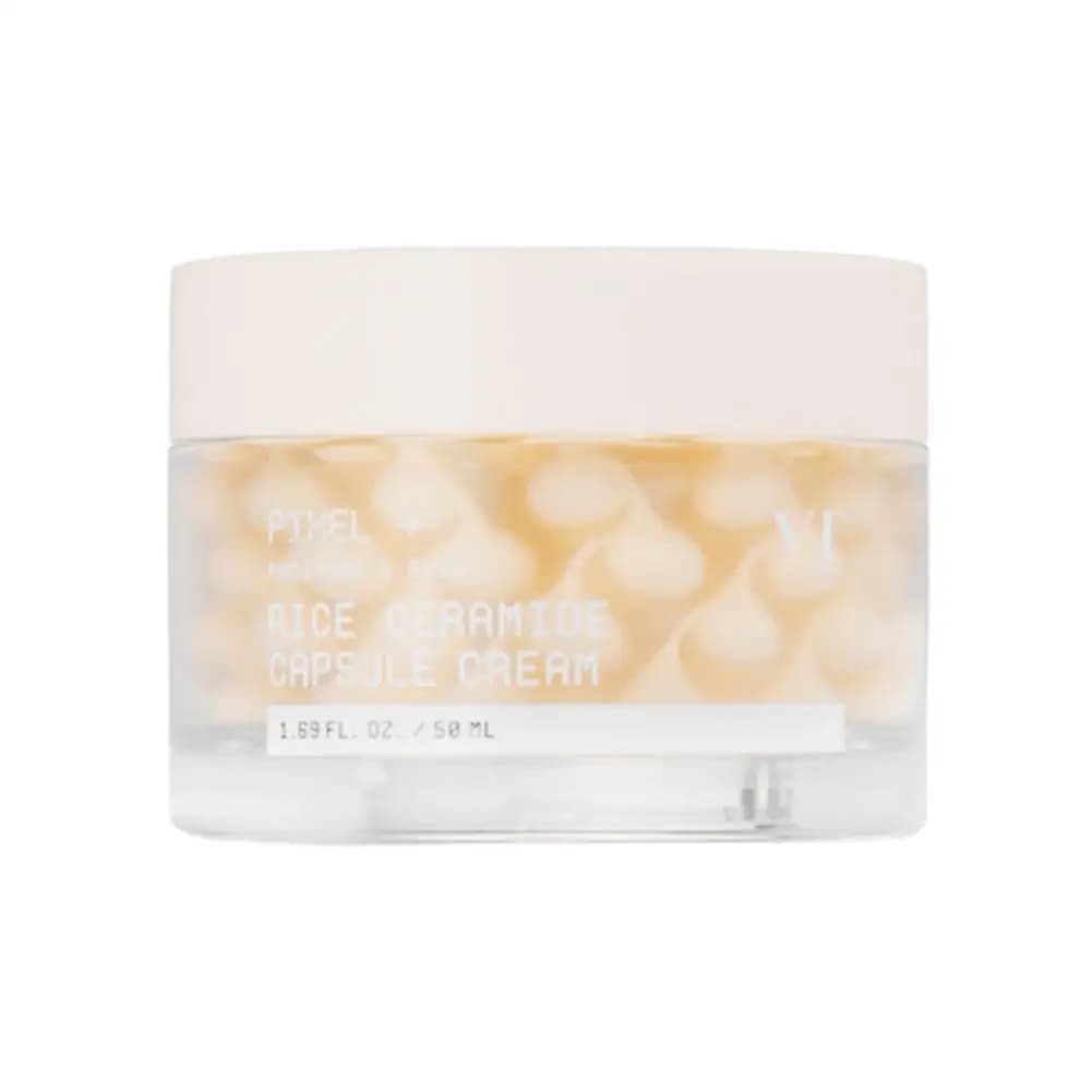Crème hydratante en capsules VT à base de riz, rétinol et PDRN pour une peau lumineuse, hydratée, ra