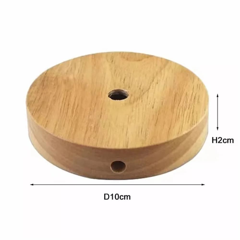 Base de lampe de table en bois, ronde de haute qualité 100 mm 120 mm 150 mm Base de lampe d'affichag