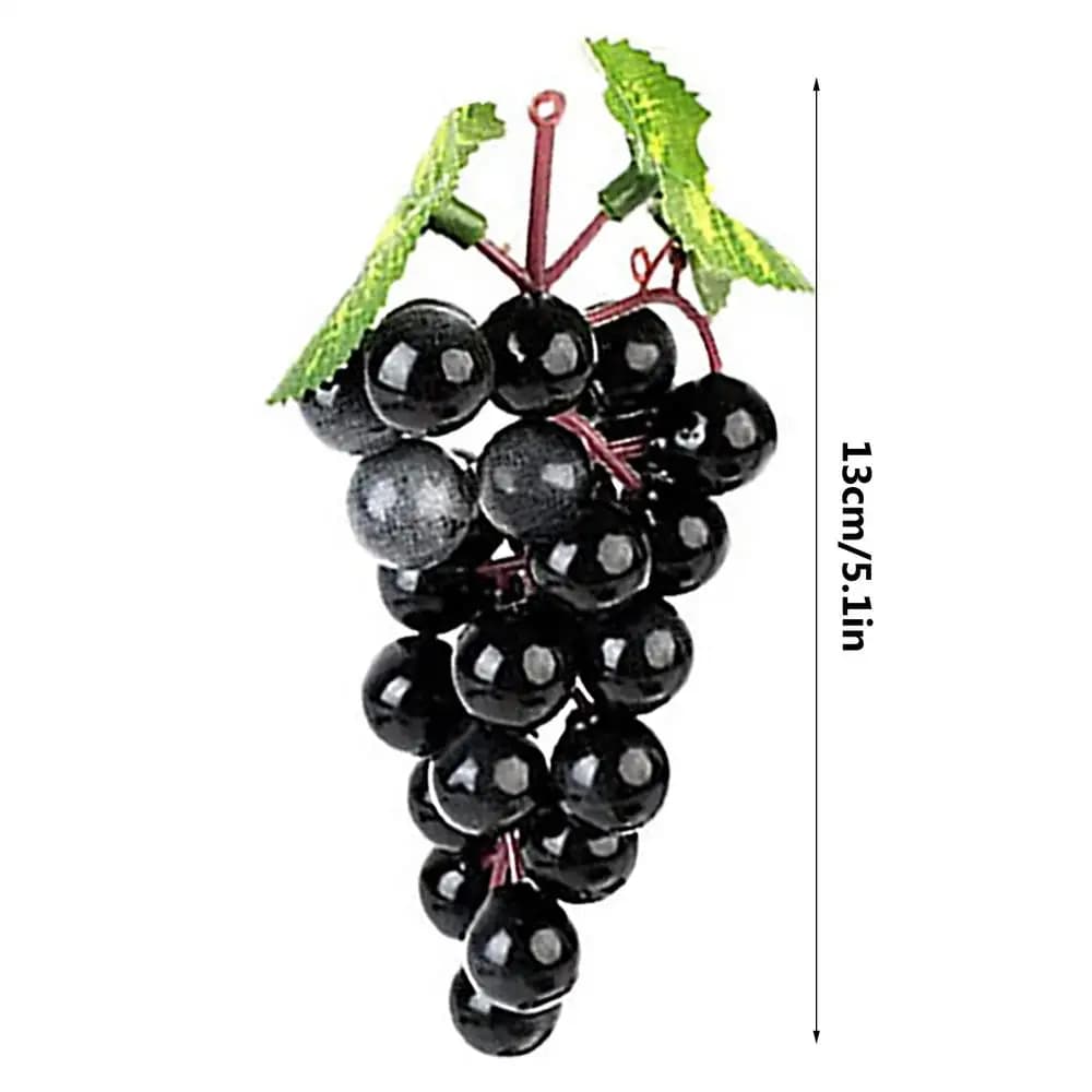 Décoration de table réaliste en raisins artificiels de 13 cm, fausses raisines réalistes, bouquets d
