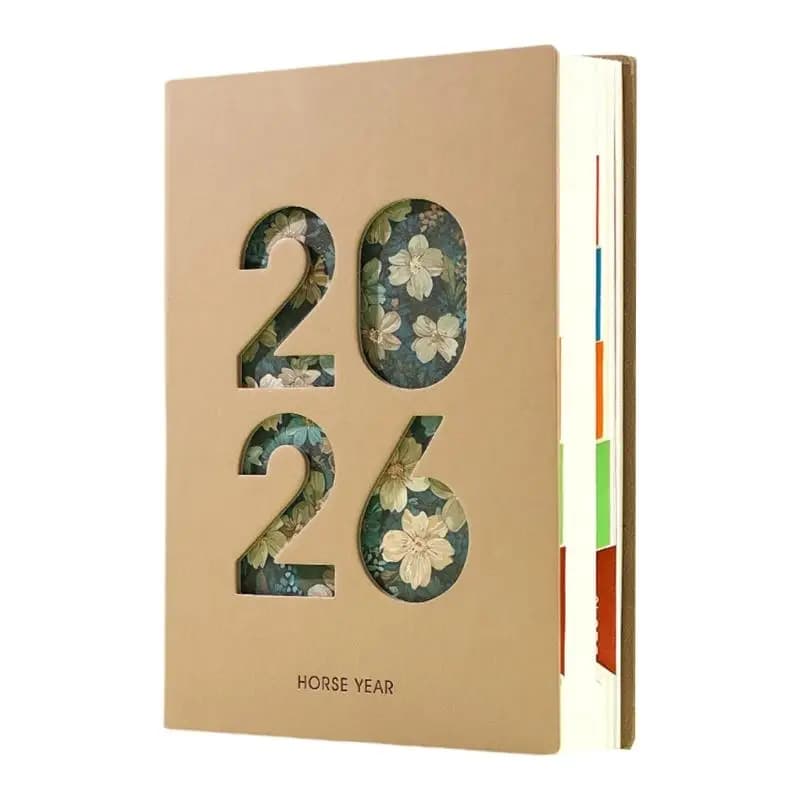 Y1UB – Journal quotidien 2026, 400 pages lignées, planificateur jour en planificateur académique 202