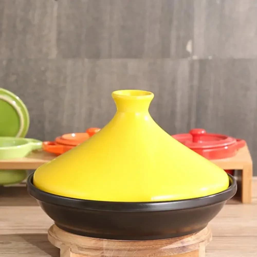 Casserole en céramique résistante aux hautes températures, 20/22/24cm, pour légumes cuits à la vapeu