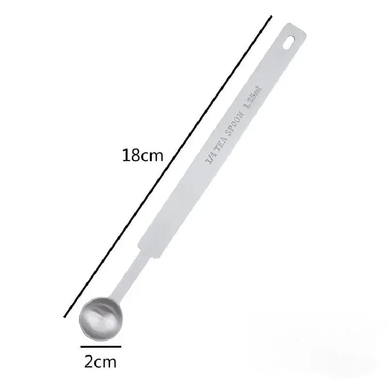 Cuillère à mesurer polyvalente en acier inoxydable, 1.25/2.5/3.75/5/7.5/10/15ml, cuillère à mesurer 