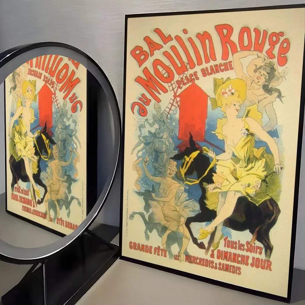 Affiche H-Henri de T-Toulouse-Lautrec, autocollants muraux modernes et élégants pour la décoration d