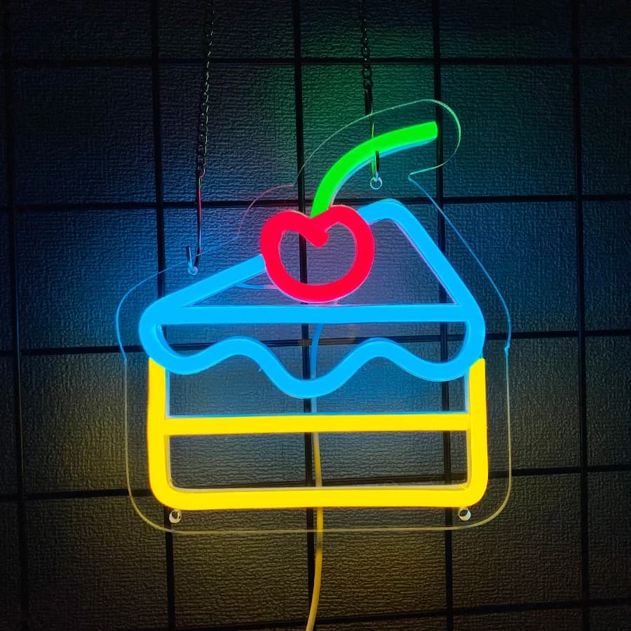 Enseigne néon série desserts pour décoration murale, enseigne lumineuse pour boulangerie, pâtisserie