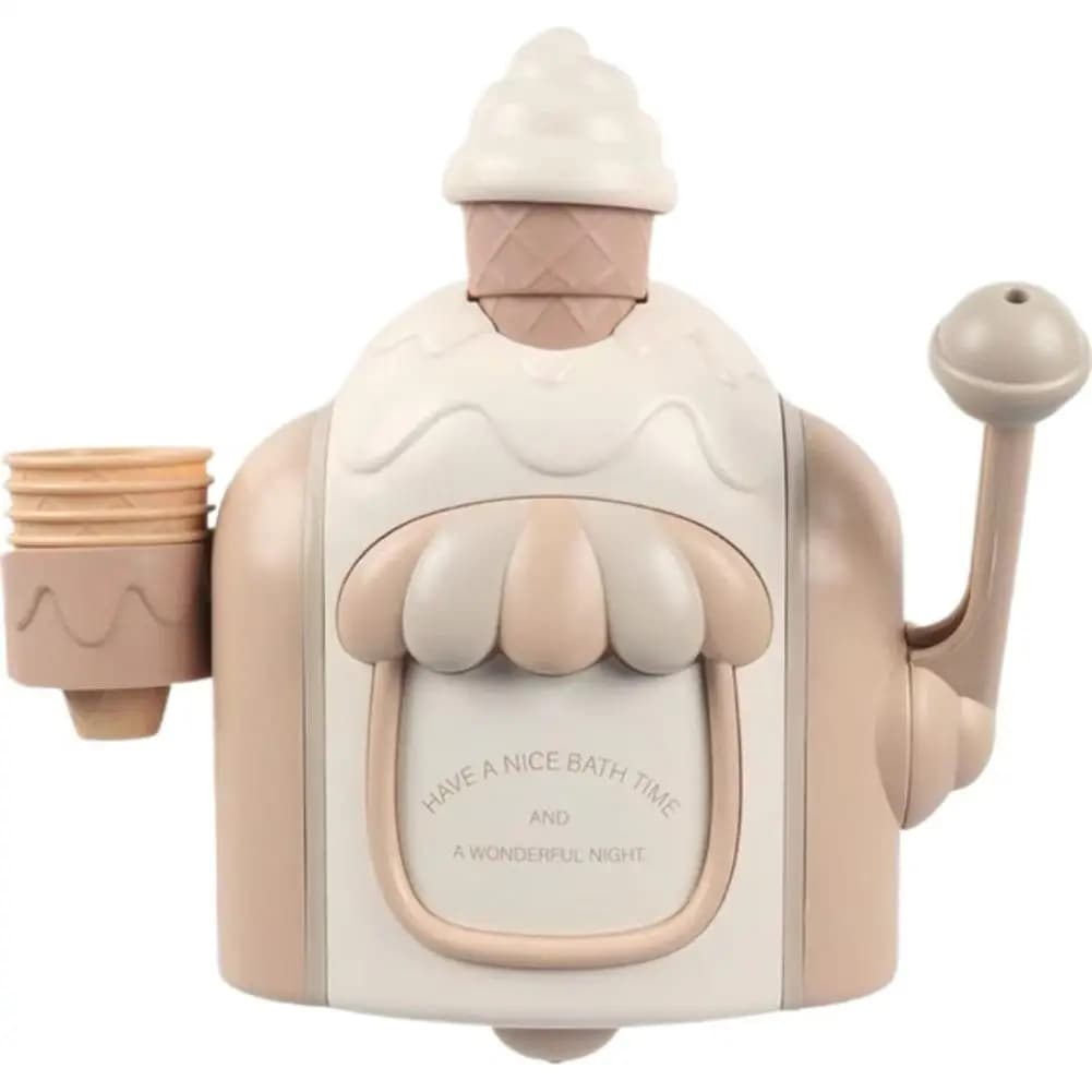 Machine à bulles de crème glacée, jouets de bain pour enfants, Machine à crème glacée manuelle, Mach