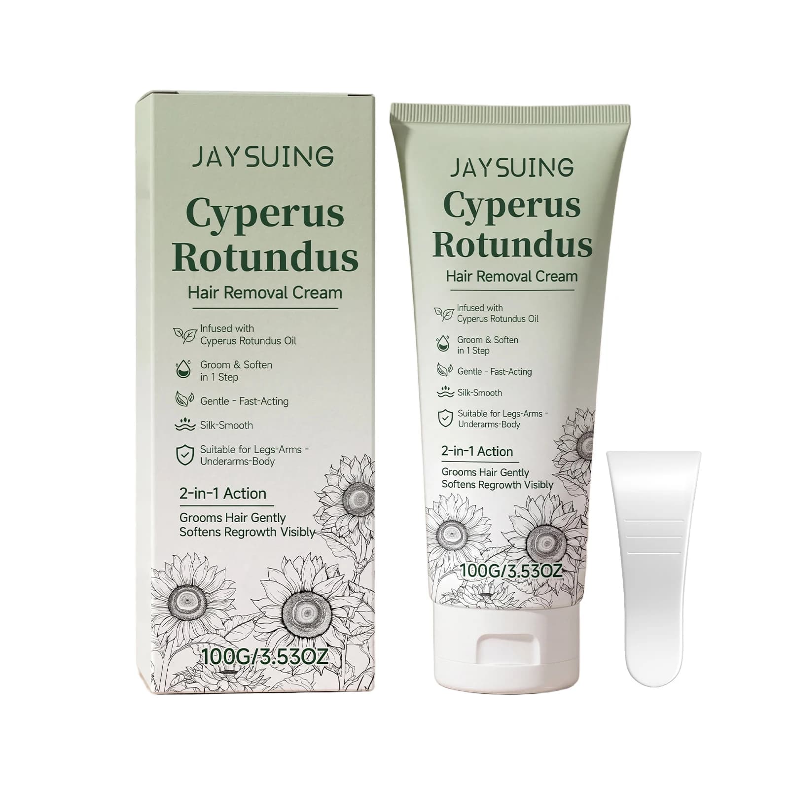 Crème dépilatoire Cyperus Rotundus, douce, pour une peau lisse, action rapide pour les jambes, les b