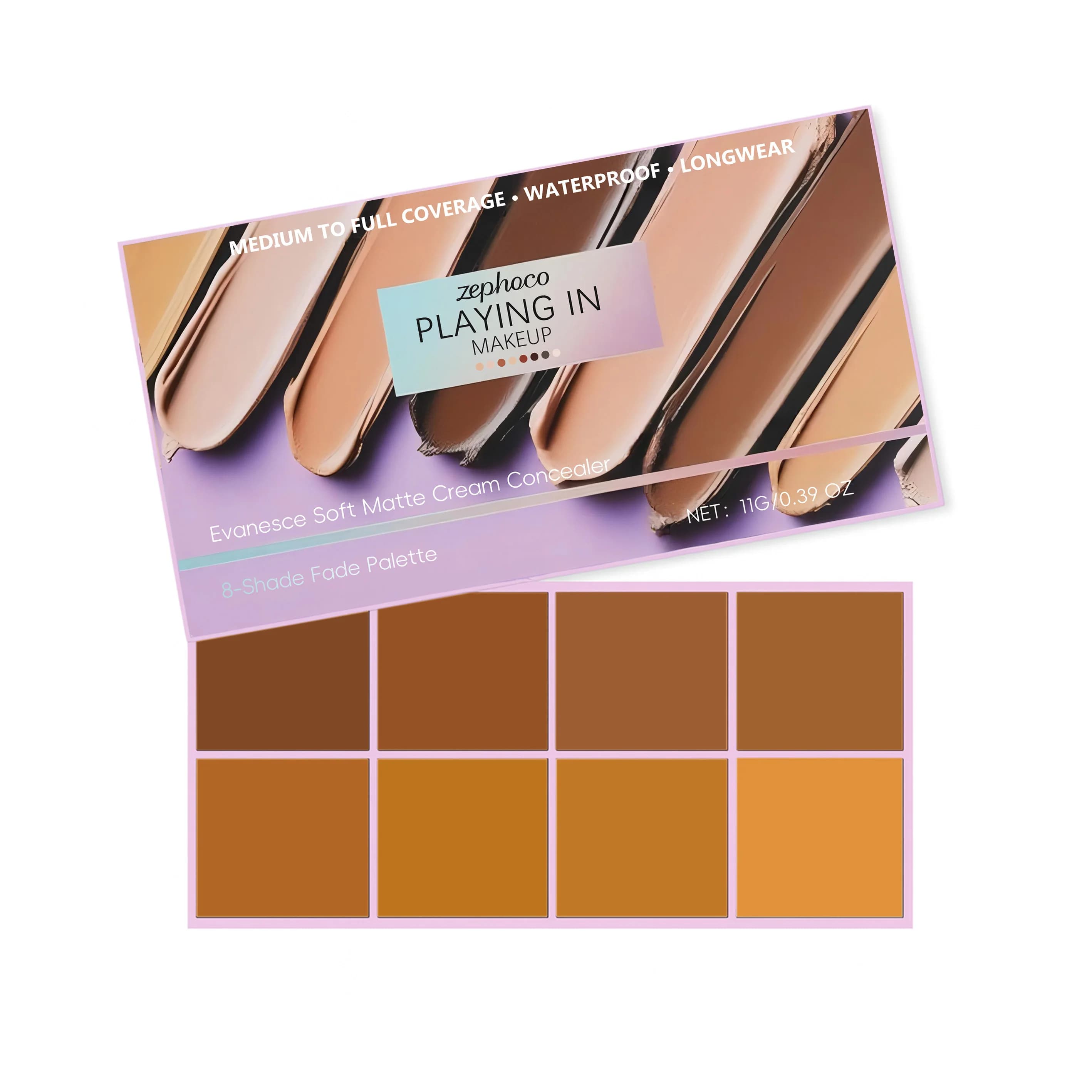 Palette de correcteurs 8 couleurs, couvrance professionnelle pour les cernes, les imperfections, l'a