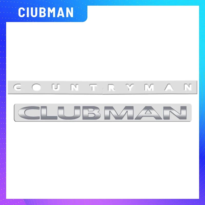 1 pièces métal Countryman Clubman Logo pour Mini Cooper S R60 R55 R54 F54 emblème voiture coffre arr