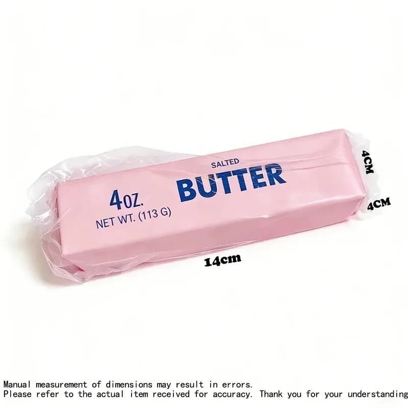 Bâton de beurre en chocolat réaliste de 14 oz, grande taille, jouet sensoriel anti-stress à remontée