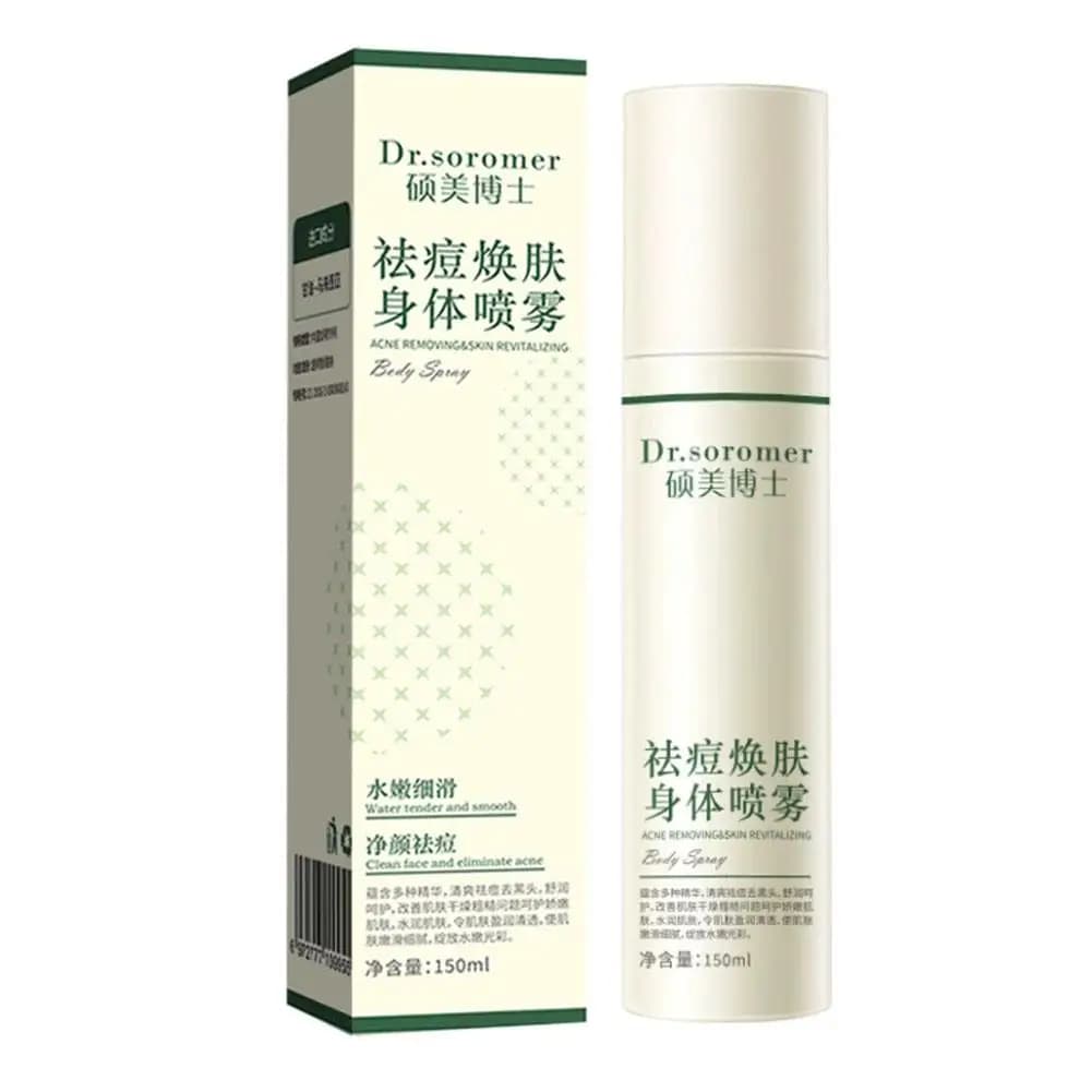 Spray Corporel Revitalisant Anti-Acné du Dos, Réduit les Pores, Contrôle le Sébum pour une Peau Clai