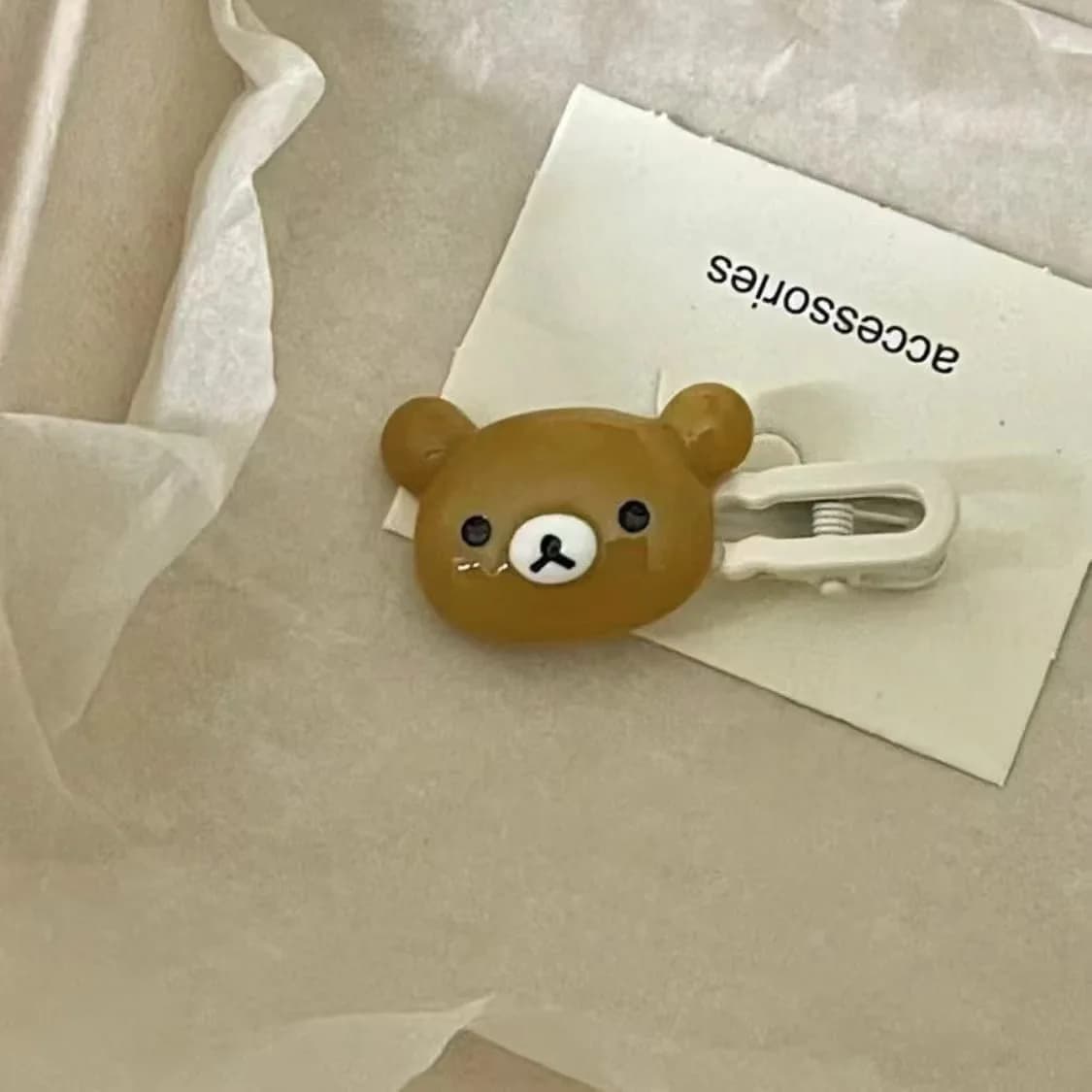 Ensemble d'épingles à cheveux ours mignon, accessoires pour cheveux en plastique pour coiffure Prepp