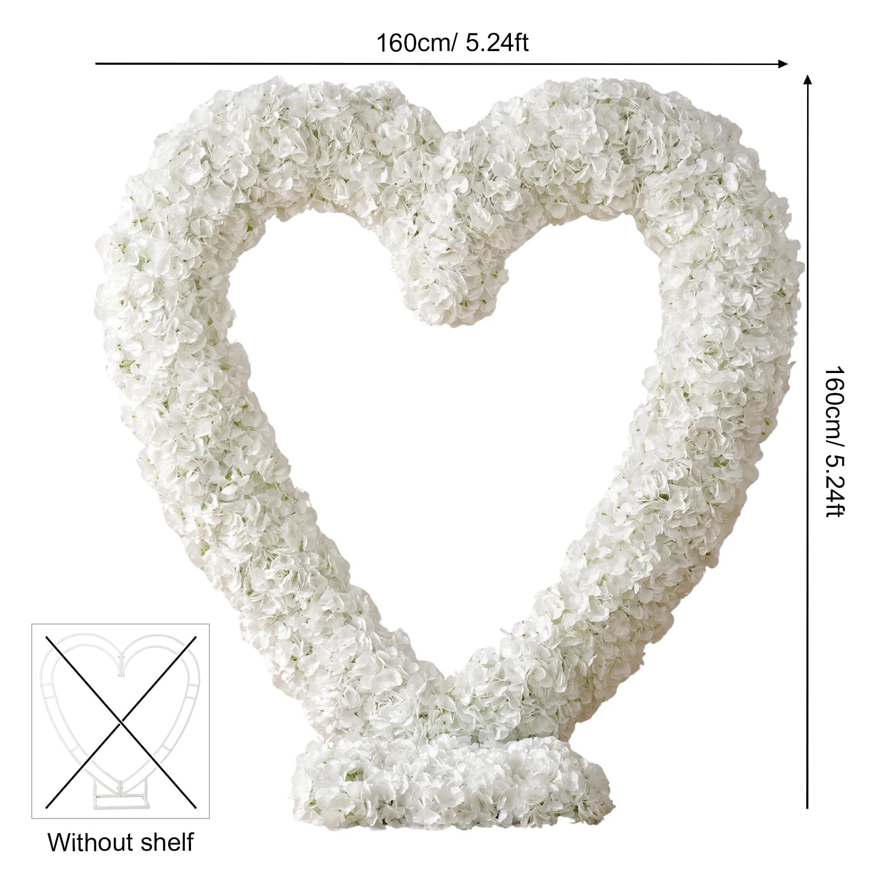 A8767 Arche en forme de cœur pour décoration de mariage, support floral pour événements, arrangement