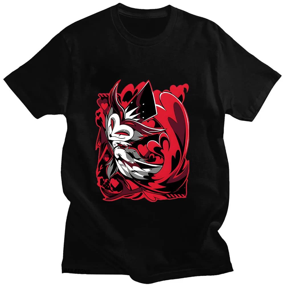 Helluva Boss T-shirt dessin animé imprimé Harajuku Kawaii T-shirt à manches courtes mignon haute qua