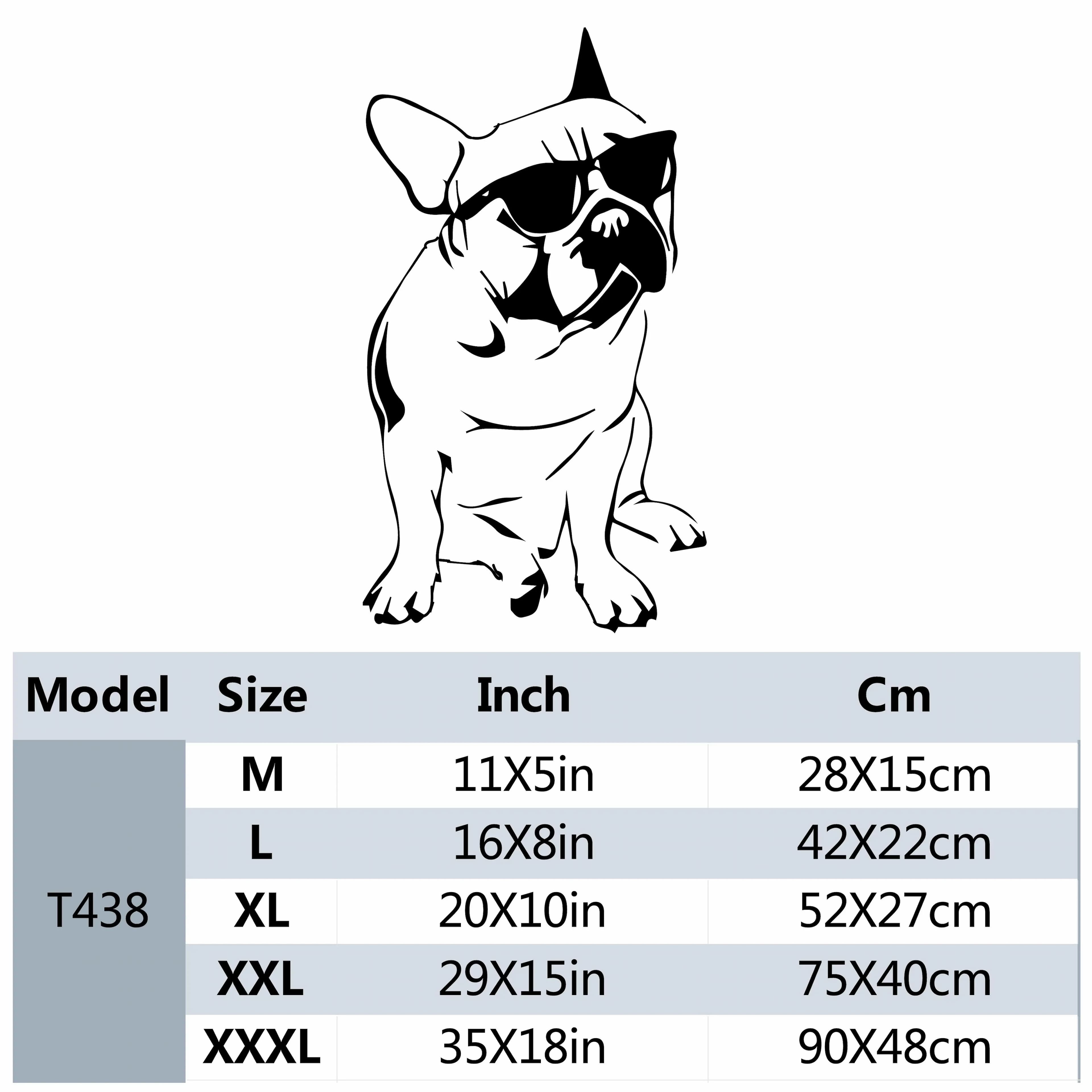 Autocollant Mural Bouledogue Français, Papier Peint pour Chambres d'Enfants, Décoration de Maison