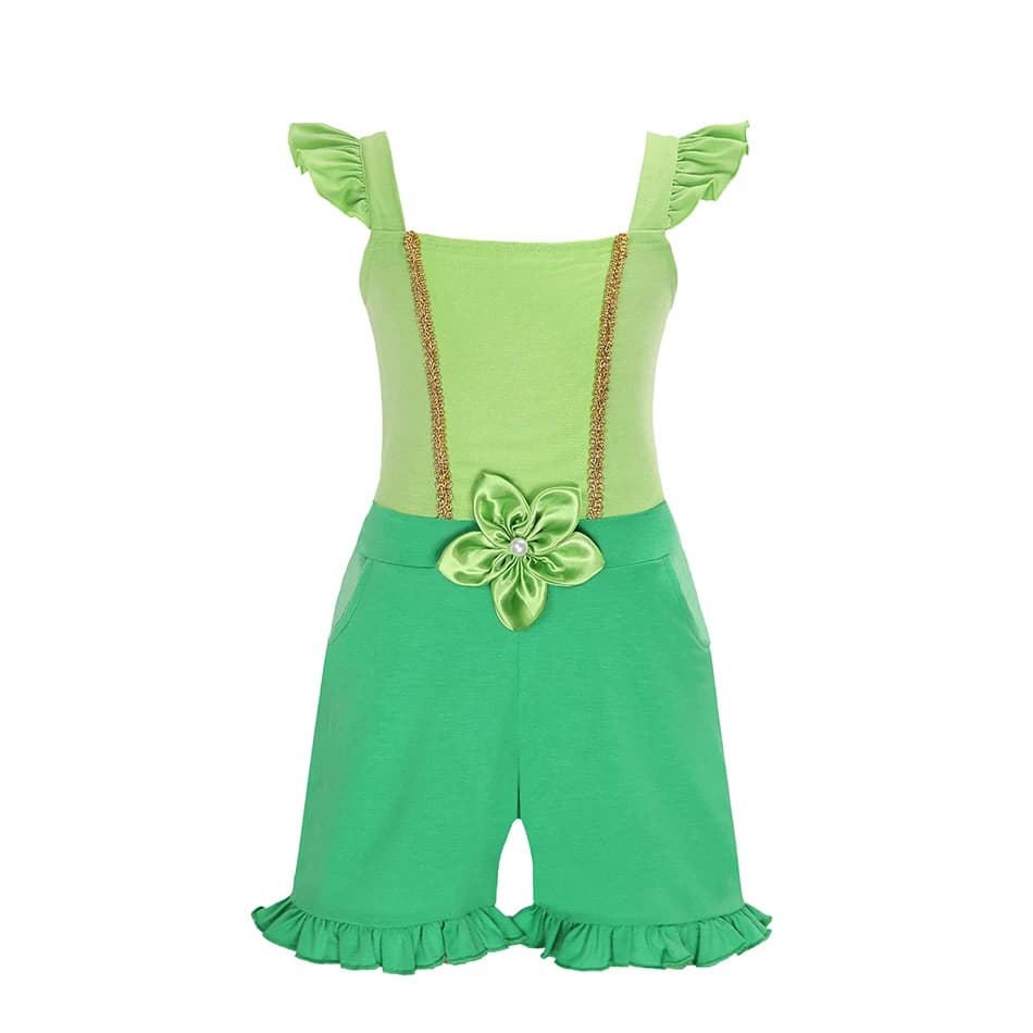 Combinaison à manches volantes pour enfants fille princesse Cosplay robe d'été fille Mirabel Moana s