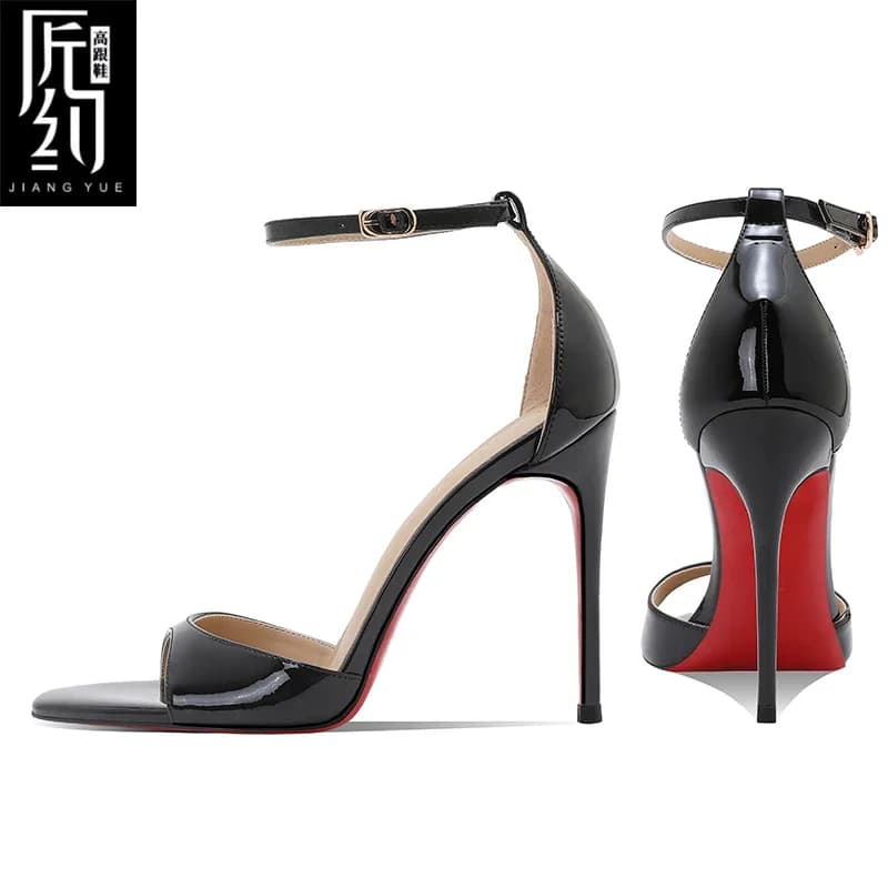 Nouveaux talons hauts nus d'été pour femmes, talons fins, superbe style princesse, sandales à un bou