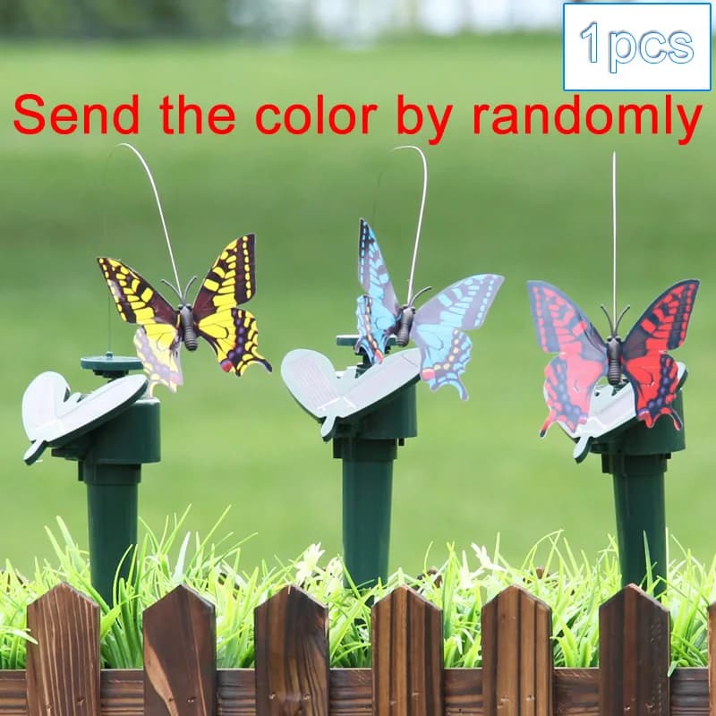 1 pièces créatif solaire Auto volant papillon couleur artificielle simulé papillon intérieur extérie