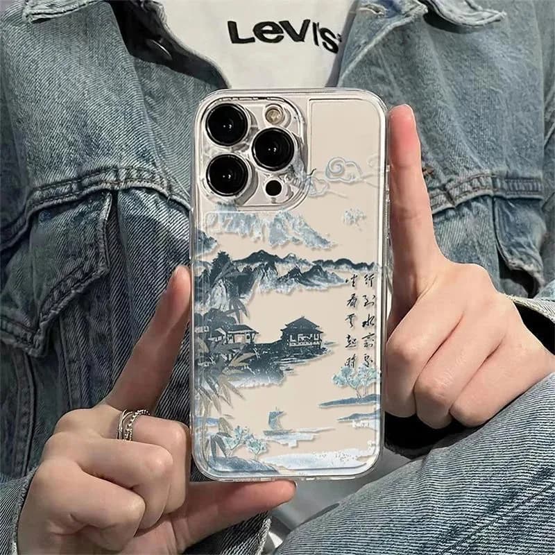 Coque souple en TPU avec motif de peinture de paysage, étui pour Samsung A04 A05S A06 A50 A51 A52 A5