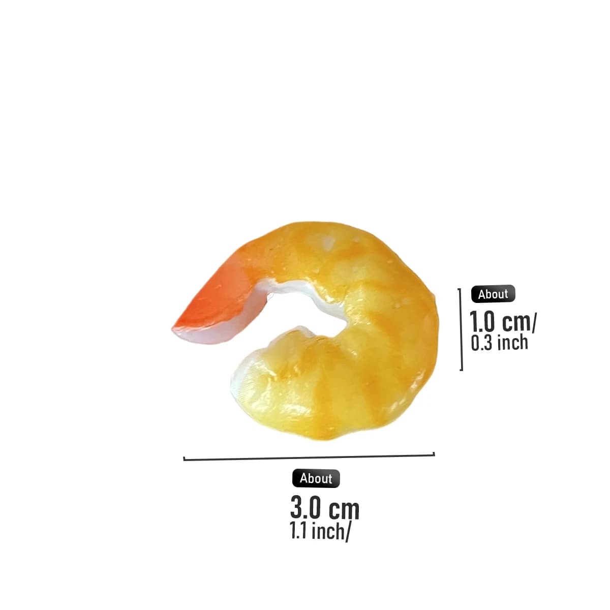 10 faux crevettes réalistes - Modèles de fruits de mer en PVC pour la présentation alimentaire, acce