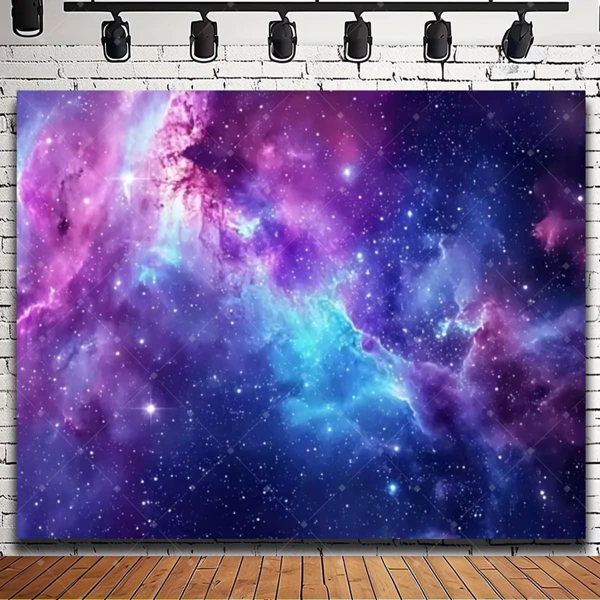 Toile de fond de photographie sur le thème de l'espace universel, galaxie cosmique, nébuleuse, étoil