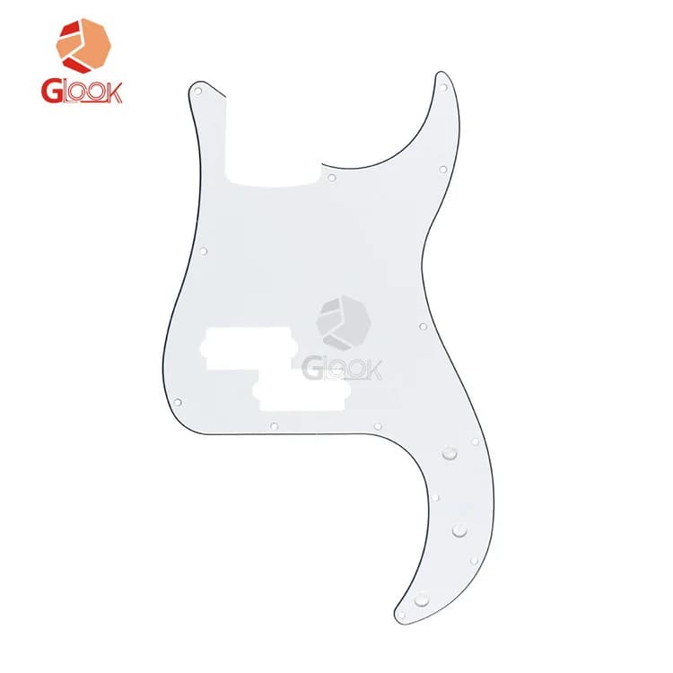 Protège-basse électrique P-Bass, panneau de basse PB, couvercle avant sans trous en acier, accessoir