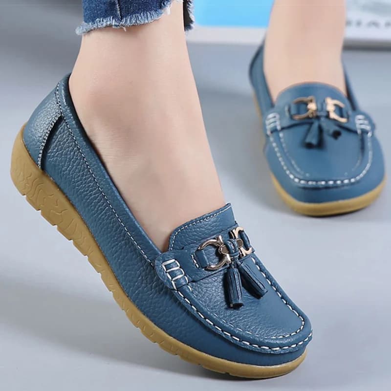 Femme chaussures talons bas chaussures décontractées femmes mocassins sans lacet chaussures plates M