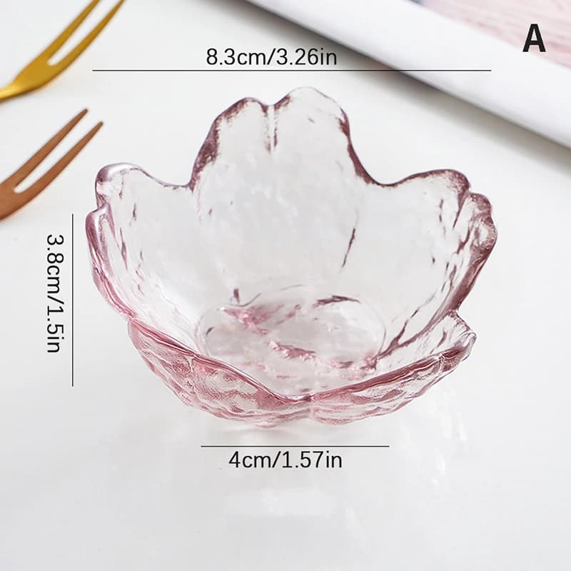 Petit plat en verre de style nordique, incrustation d'or, bol en verre aissce, mini japonais, assiet