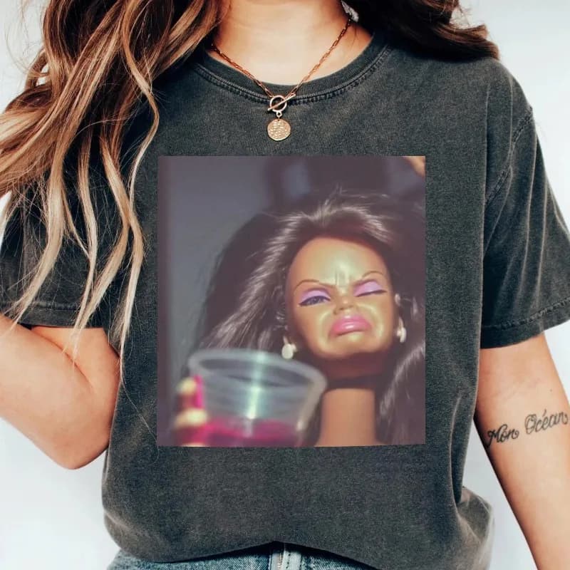 T-shirt Baby Face Emoji, tendance et alternatif, nouveau style d'été, T-shirt unisexe décontracté et